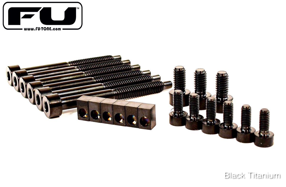 FU-Tone BLACK TITANIUM Hardware and Saddle Inserts! For you guys who dig the classic look of black but demand the high performance of titanium!
Hardware: fu-tone.com/product-catego…
Inserts: fu-tone.com/product-catego…
 #futone #guitar #upgrade #EVH #Charvel #DeanGuitars #JacksonGuitars…