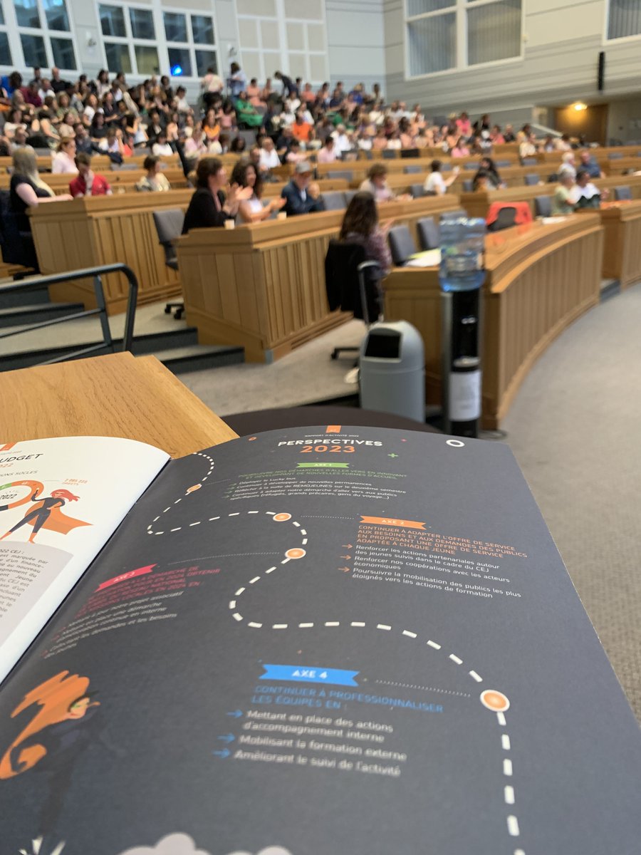 Fin de l'AG 2023 pour l'activité 2022 avec la présentation des perspectives 2023:
- Poursuivre nos démarches "d’aller vers"
- Continuer à adapter nos offres de services à nos publics  
- Se préparer à la démarche de labellisation 
- Continuer à professionnaliser les équipes