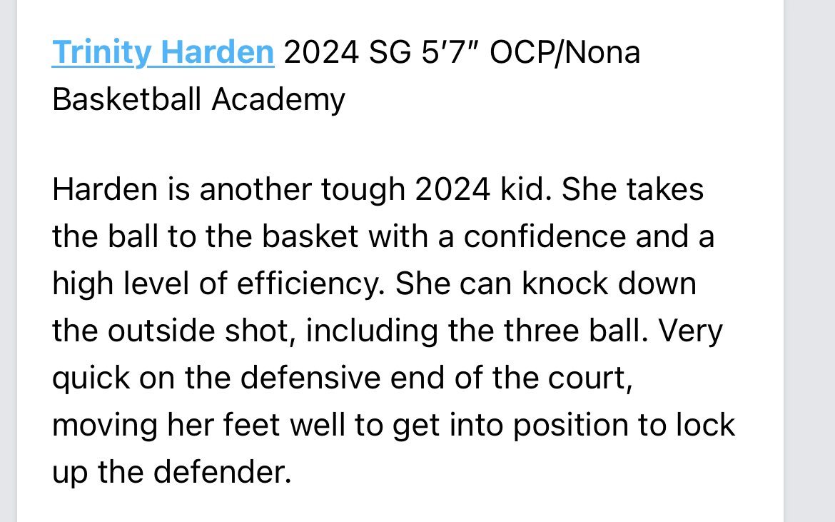 Feedback from my last tournament #HardwoodHustle2023