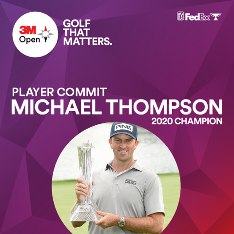 Thrilled to be welcoming back two former #3MOpen champions. 🏆 <a href="/Cameron__Champ/">Cameron Champ</a> and <a href="/MSlickGolf/">Michael Thompson</a> are ready to compete for their second title at <a href="/tpctwincities/">TPC Twin Cities</a>.

🎟️ 3MOpen.com/tickets