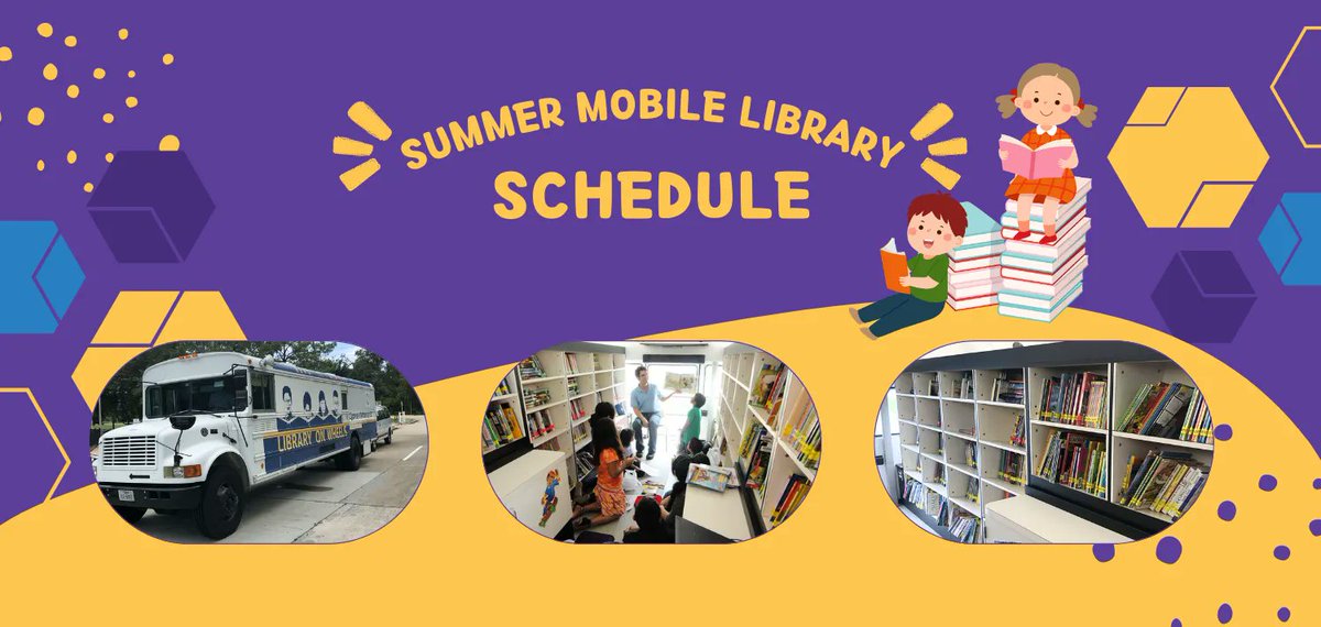 The CFISD Summer Mobile Library may be coming to a neighborhood near you! Check out the summer schedule on our website: cfisd.net/domain/2635. #CFISDspirit #CFISDforAll