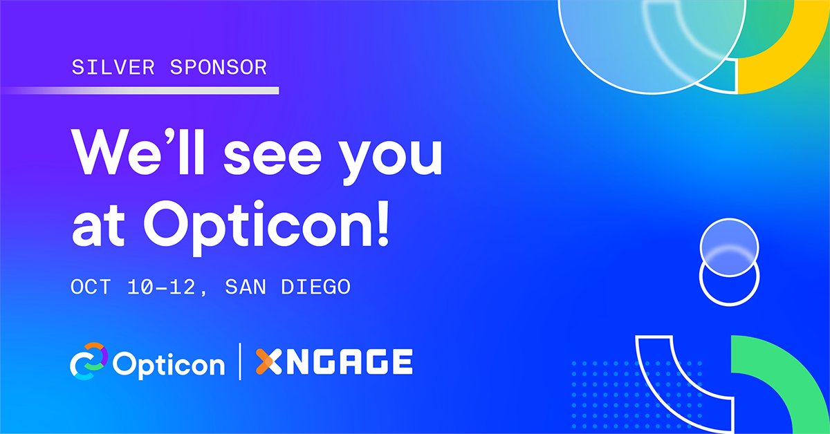The fall seems far away, but here's an event to plan for: Opticon in October. If you're ready to accelerate your #b2becommerce, stop by our booth and see how we've helped over 60 #b2b clients in their #digitaltransformation.