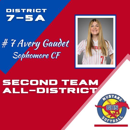 Congrats to Avery Gaudet on second team all district! <a href="/GCISD/">Grapevine-Colleyville ISD</a> <a href="/AlexFingers7/">Alex Fingers</a> <a href="/GCISD_Athletics/">GCISD Athletics Dept.</a>