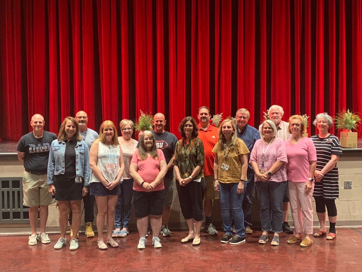 This morning, we celebrated the retirement of 22 beloved staff members. Thank you for your many years of service and enjoy your retirement! ❤️ 🖤