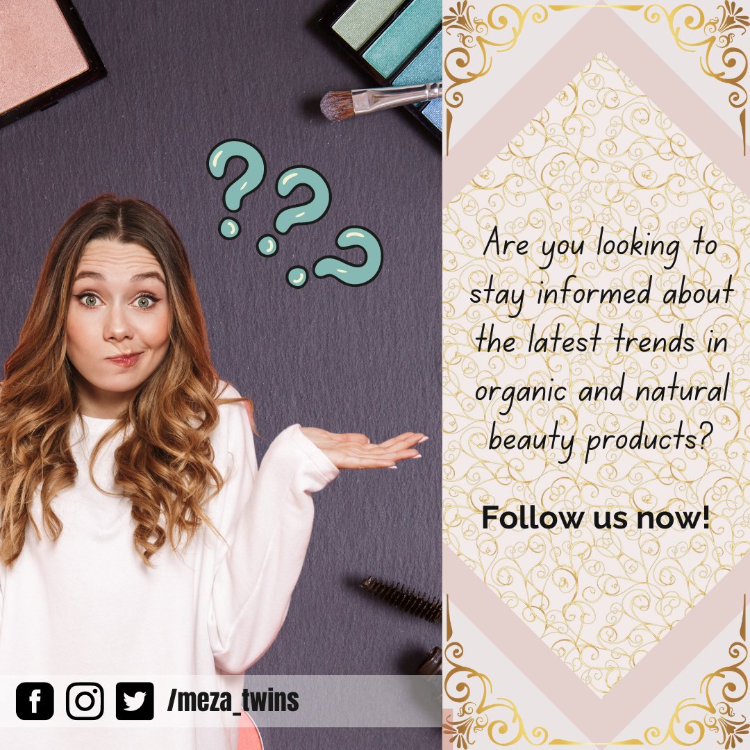 Look no further than our book! With a wealth of knowledge of organic beauty, you'll be able to discover the right products for yourself and improve the way you look and feel—all while avoiding harsh chemicals.

#MezaTwins #NaturalBeauty #BeautySecrets #OrganicBeauty #Skincare