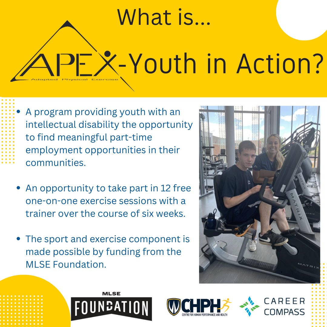 APEX – Youth in Action, a joint effort between Career Compass, <a href="/CLEssexCounty/">Community Living Essex County</a>'s Employment Services, and the APEX Research Group at @UwindsorKIN, will be offered again this summer. 

Follow us as we feature past participants from the program in the coming weeks!