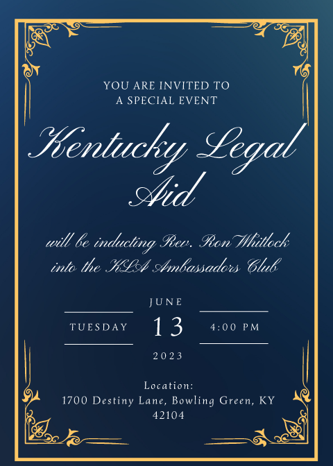 Join us next week for our Open House and Award Ceremony for Rev. Ron Whitlock as we induct him into the KLA Ambassadors Club! 

The public is invited to come show your appreciation for Whitlock's impact on the community and to also learn more about the services we provide at KLA!