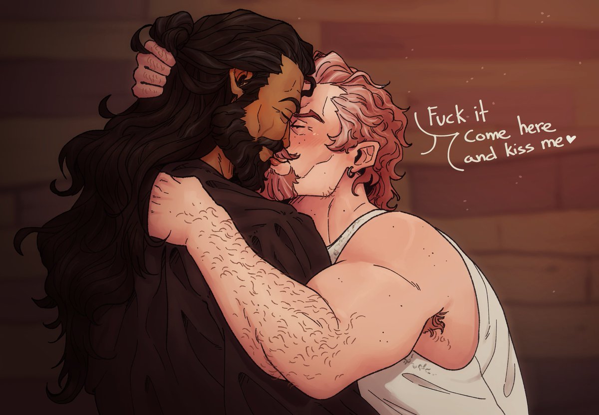 alegolailo's tweet photo. HAPPY PRIDE MONTH!!✨🏳️‍🌈✨

Here are my two dads beign gay dads in love 🥺🥺

I imagine Pedro beign completly oblivious to Serra trying to flirt with him and he is just like "Just kiss me you idiot!"

I love them so much my boys, hope you like them too 💖💖💖 https://t.co/jS0mkGurKm