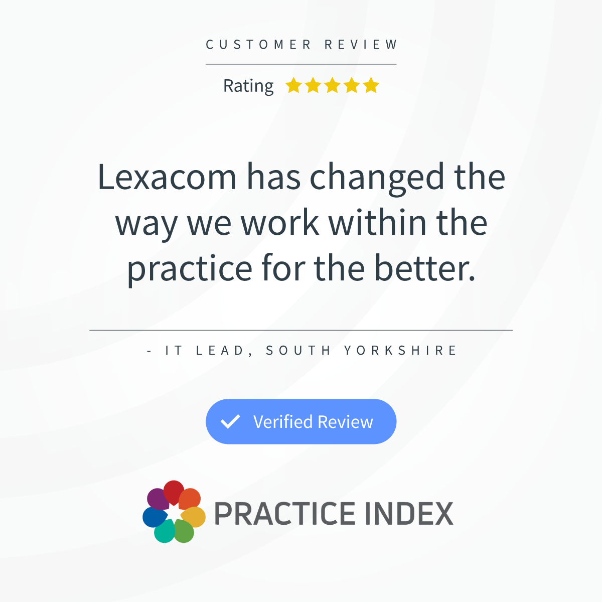 LexacomDictate's tweet photo. "The support staff are great, they are friendly, efficient and always keen to help. Thank you."
Read more of our verified @PracticeIndex reviews: https://t.co/BTCwHQLxm6
#digitaldictation #speechrecognition #generalpractice #primarycare https://t.co/JJdsEGLJrv