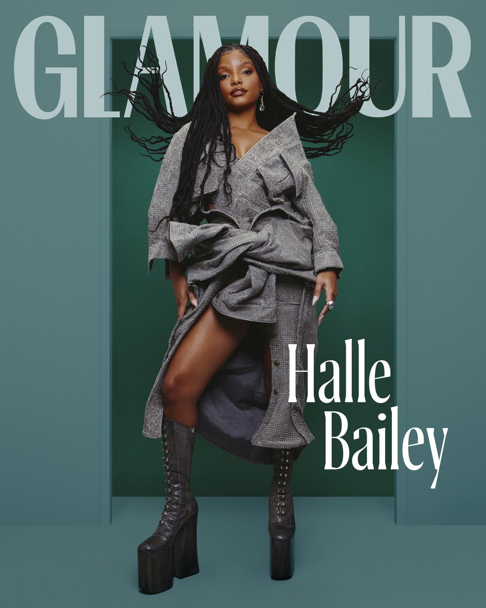 popcultureshub's tweet photo. Halle Bailey for US Glamour, June 2023. https://t.co/rpRGzyXfuE