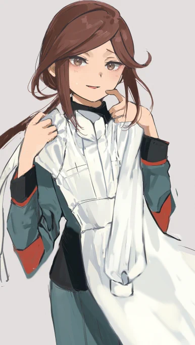 「ラウダ先輩、かわいいって言ってくれるかな・・・」  没ラフ供養 #水星の魔女