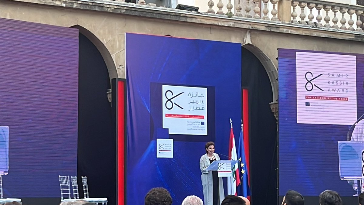 After 18 years, the sound of freedom still rumbles in #Beirut. 
From the #SamirKassir Award Ceremony
#Freedom #Lebanon #TheDream