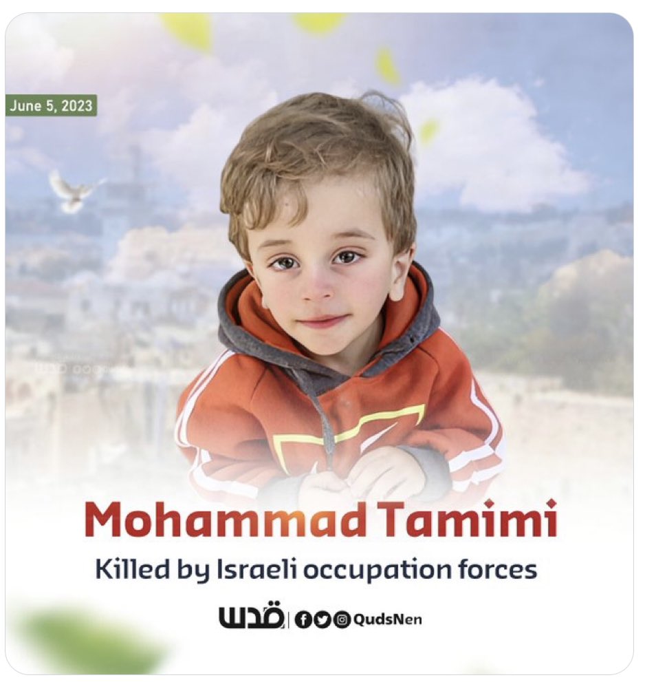 RIP: Mohammed Tamimi. 
Just 2 yrs/o‼️‼️