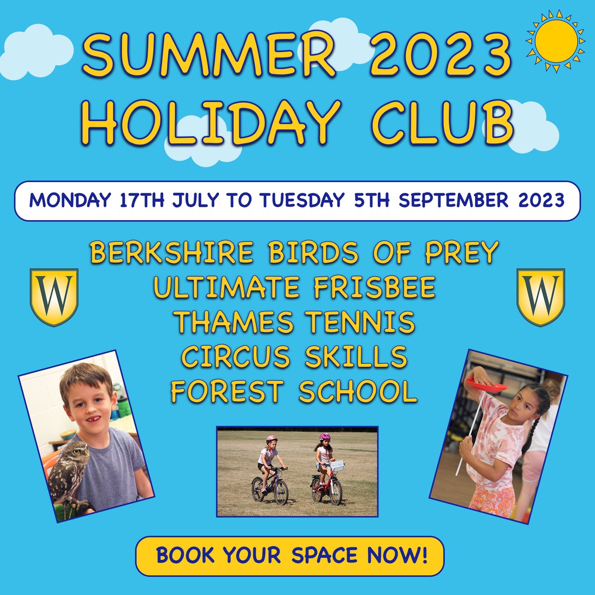 Bookings are now OPEN for our Summer Holiday Club. We have lots of exciting activities planned to keep your children entertained. Places fill quickly, so book early to avoid disappointment. Book here: tinyurl.com/46tn2kd7
#SummerHolidayClub #WaverleyHolidayClub #Summer2023