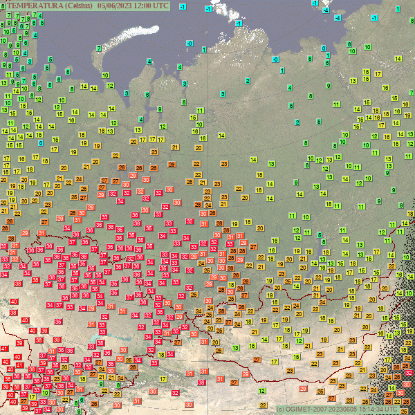 More brutal heat from Siberia, records fall by dozens.
The most important today:

All time records

Majsk 37.1 
Severnoe 35.7 
Pervomajskoe 35.6 

June records 

Zdvinsk 37.1
Pudino 36.3 
Kystovka 36.1 
Kreschenka 35.8 
Bakchar 35.9 
Tara 35.8 
Kolyvan 35.6 
Kolpasevo 34.5
