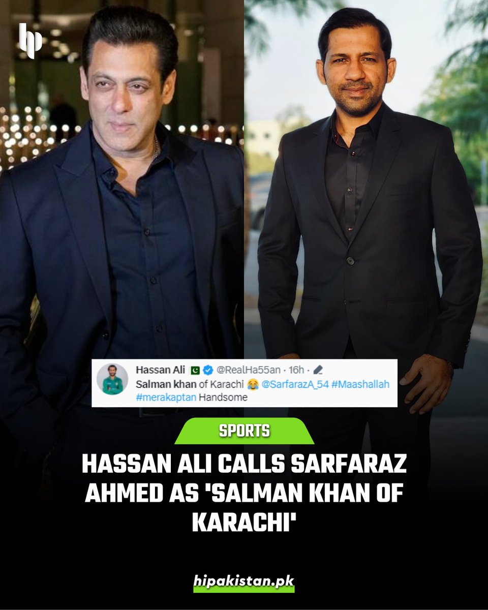 Sarfaraz Ahmed, 'Salman Khan of Karachi': Hassan Ali says

#SarfarazAhmed #SalmanKha #HassanAli #Karachi #PakistancCricket #viral #BreakingNews #hipakistan