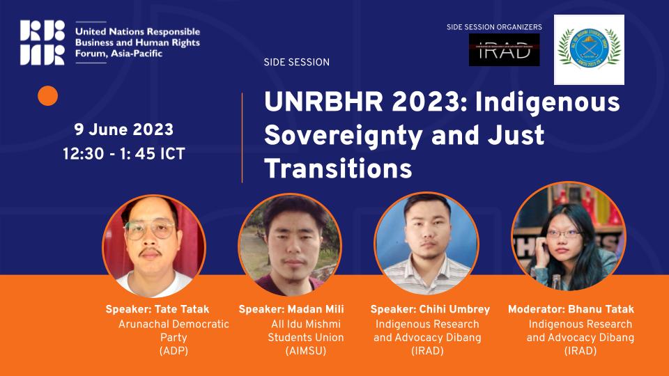 My comrades, IRAD (Indigenous Research Advocacy Dibang) & All Idu Mishmi Student Union are off to Bangkok for a UN responsible Business &Human Rights Forum Asia-Specfic program. Best of luck👍🏿 represent out issues very strongly 💪💪