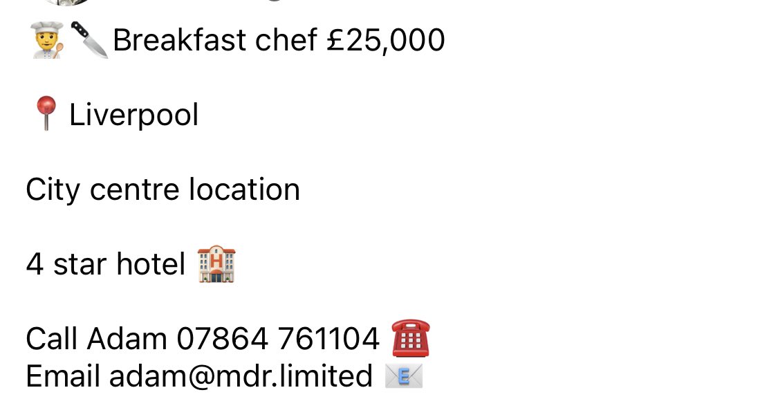 ChefsAround's tweet image. Breakfast chef Liverpool £25k

#recruitment #liverpooljobs #liverpool chefs