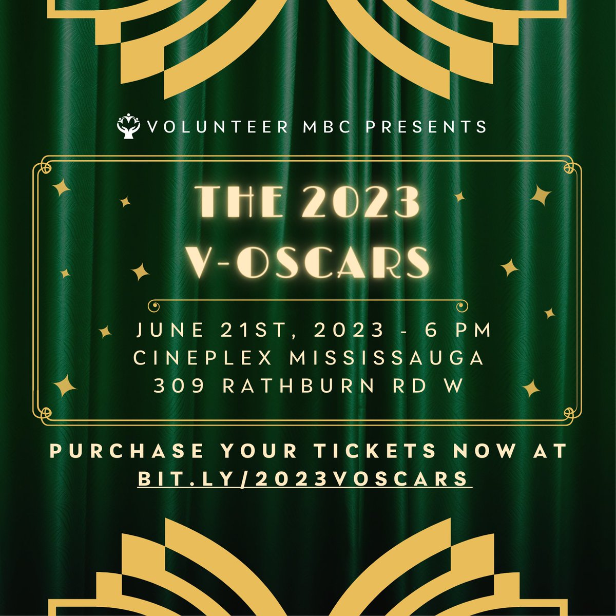 VolunteerMBC's tweet photo. The 2023 V-Oscars are just around the corner, and you don't want to miss out on the movie magic!

🎟️ Secure your front-row seat to the ultimate cinematic awards celebration night! Tickets: https://t.co/PeKHMEPJ32

#voscars #2023voscars #volunteermbc #charity #awards #community https://t.co/R6H3a32ZWL