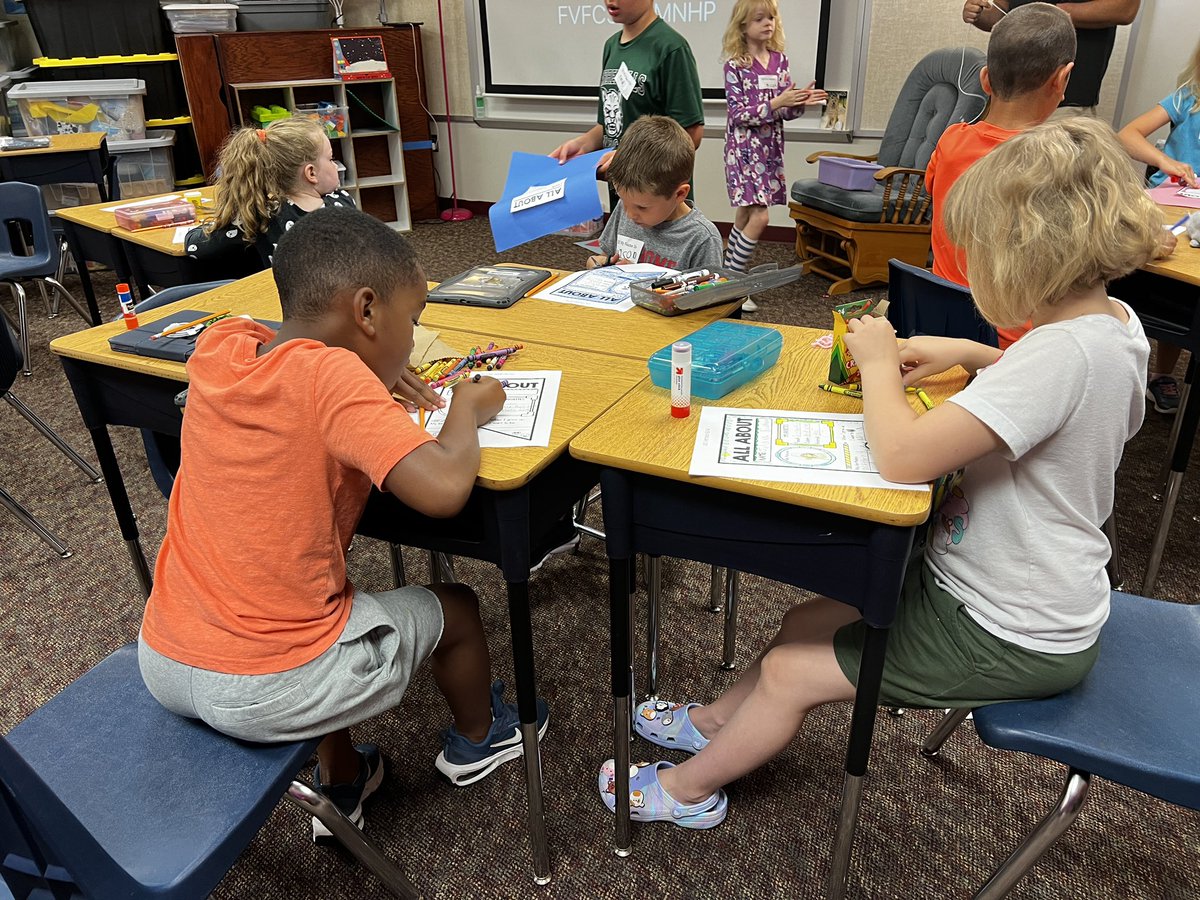 Our friends from <a href="/lcblazers/">Lewis and Clark Elem</a> are hard at work making friends at <a href="/WHWildcats/">Warren Hills Elementary</a> on this first day of class! #LPSSummer2023