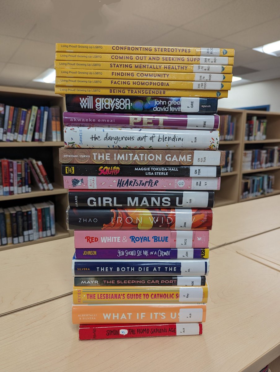'Stories create community, enables us to see through the eyes of other people'. These are just a small piece of the stories we are sharing in the library for Pride month.