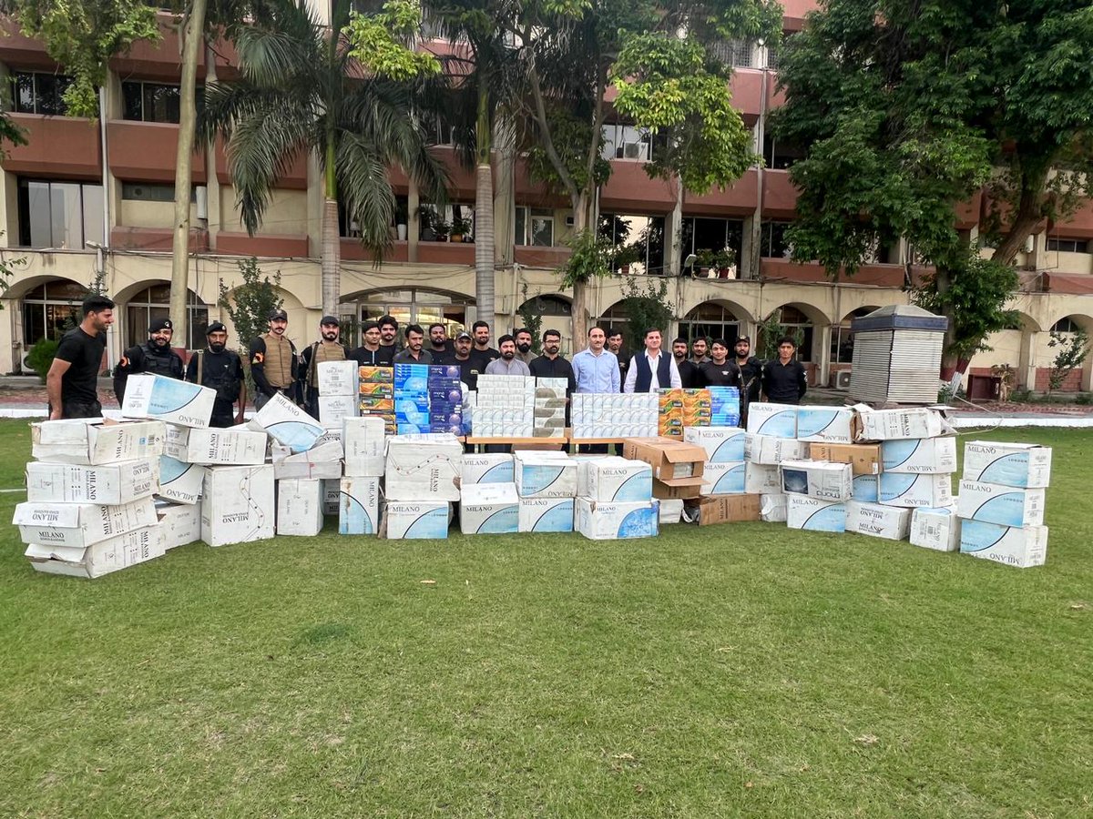In a bid to curb smuggling, Customs-Enforcement, Peshawar led by Assistant Collector, Osama Dastagir raided a dumping place of smuggled goods and seized assorted foreign origin cigarettes worth Pak Rs 17 Million. <a href="/mukarram_ansari/">Mukarram Jah Ansari</a> <a href="/AsimAhmad_FBR/">Asim Ahmad (S.I)</a> <a href="/FBRSpokesperson/">FBR</a>