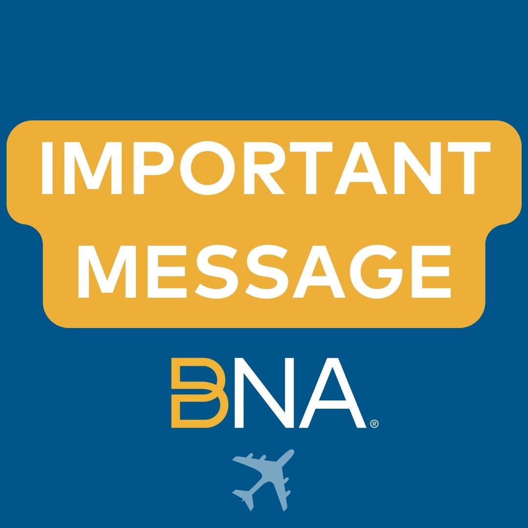 Due to an equipment issue in Memphis, the Federal Aviation Administration (FAA) has enforced a ground stop for BNA. No aircraft are currently departing BNA. Please check the status of flights with your respective airline.