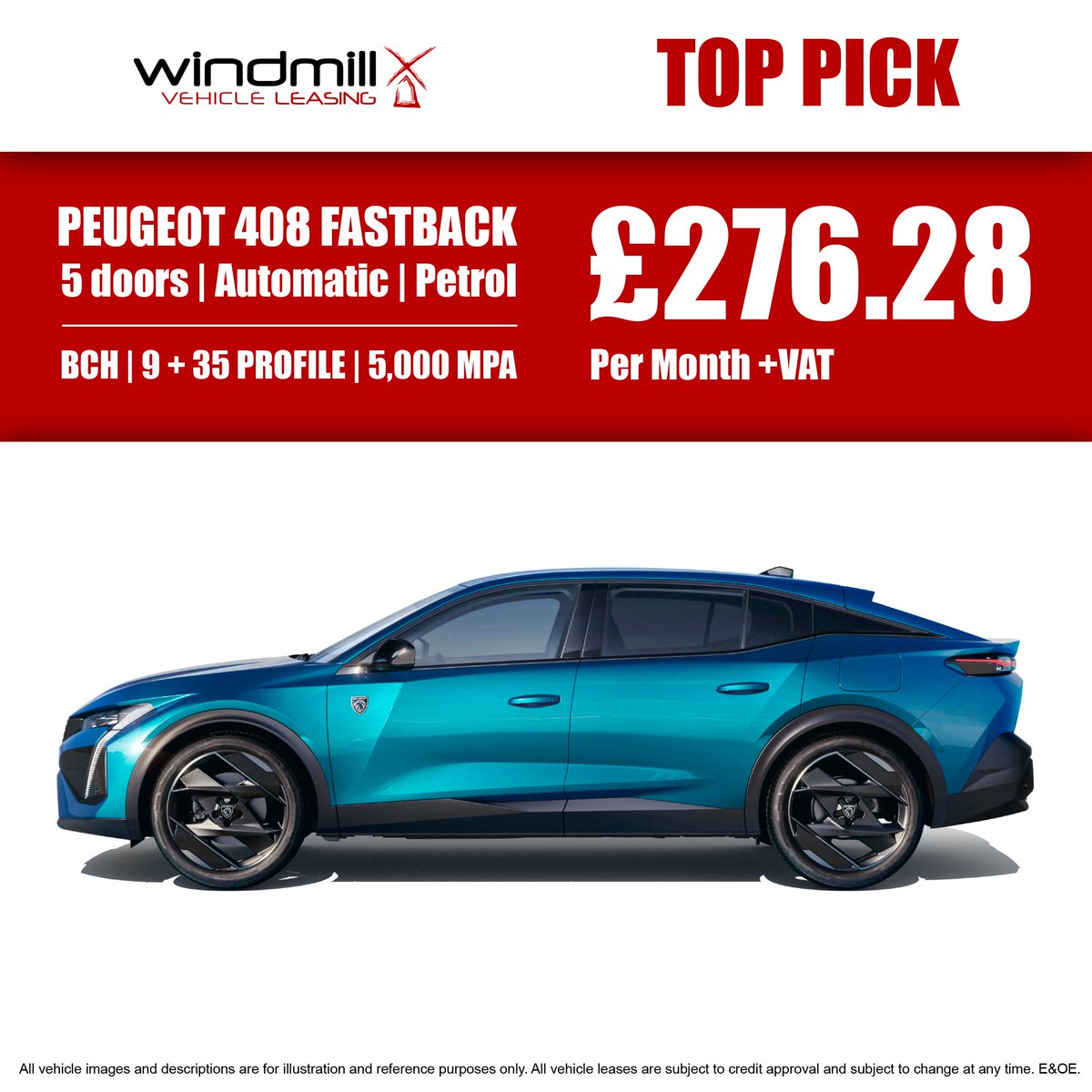 WindmillLeasing's tweet image. Order your brand new Peugeot 408 for only £276.28 today! 

⚫ Business Contract Hire
⚫ 9 + 35 profile
⚫ 5,000 mpa

Call 01527 571610 to speak to one of the team