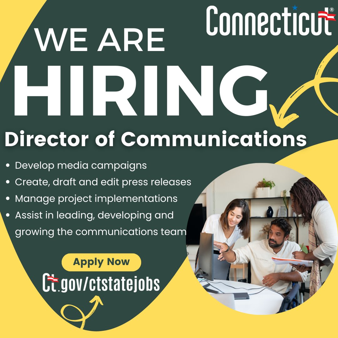 State of ct jobs on twitter are you a communications or public
