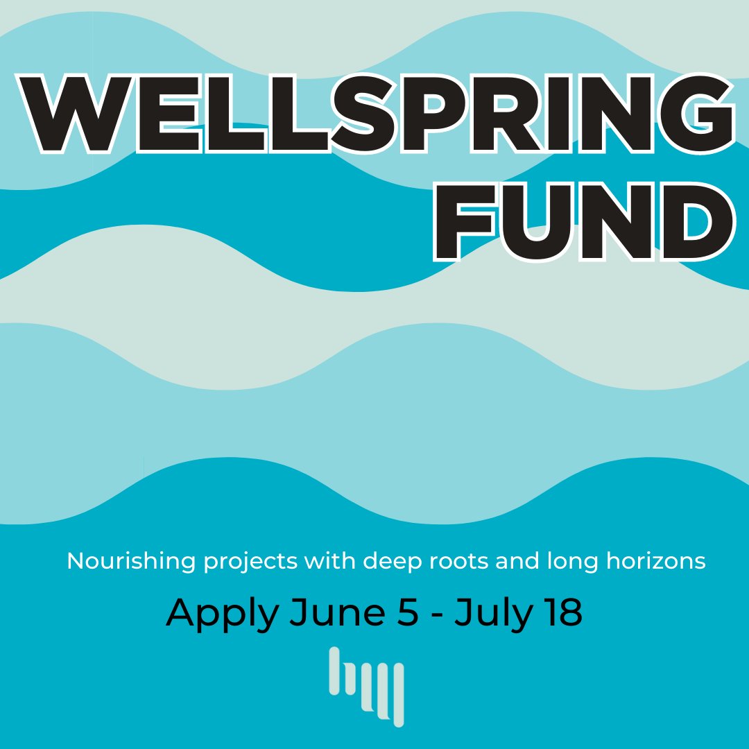The Wellspring Fund is Headwaters’ newest grantmaking fund, and it officially opens today! Head to our website to find out all the information, learn how to apply, and register for information sessions coming up on June 7 and June 21: headwatersfoundation.org/apply-for-well…