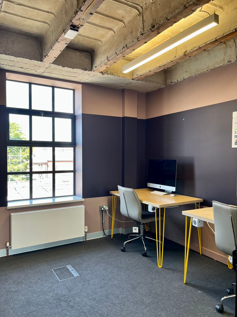 📣3 person private office available from late June📣
Situated in one of our lovely coworking spaces.
A central, light &amp; airy office with desks &amp; chairs (other furniture &amp; computers not included)
£975+ VAT a month. For more information contact us at hello@rume2.co.uk