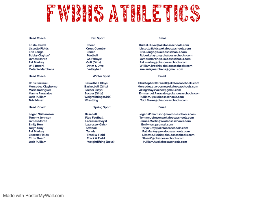 Fort Walton Beach Athletics tweet media