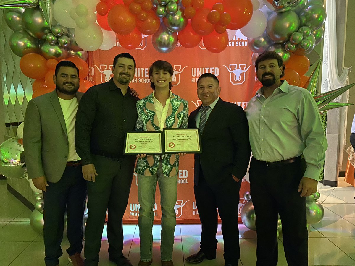 Beyond Proud! United High School Baseball Program’s  Pitcher of the Year and Most Valuable Player Also earned District 30-6A unanimous 1st team selection - Pitcher.   <a href="/AJSanchez_05/">Antonio J. Sanchez</a> <a href="/UnitedLonghorn/">United Longhorn Baseball</a>