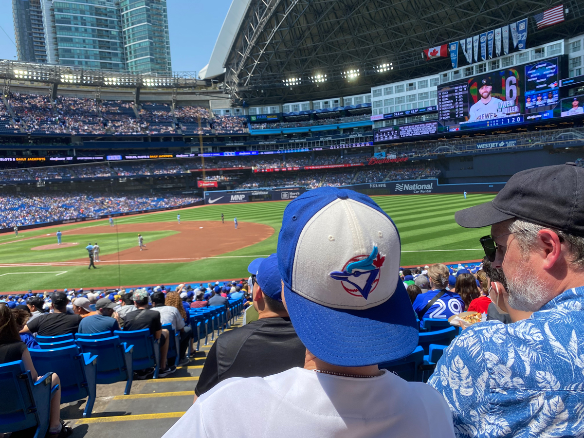 MetroPrep's tweet photo. After a morning of learning (and anticipation) on Thursday, Metro Prep staff and students headed to the #RogersCentre for an afternoon of #BlueJays baseball fun in the sun. https://t.co/V7jORVGiLq