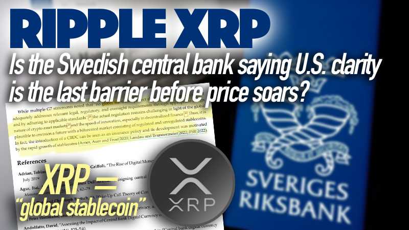 Working Money ๐ฐ (@workingmoneych) on Twitter photo Did you notice what <a href="/riksbanken/">Sveriges riksbank</a> said in the May 2023 with regards to "global stablecoins" (i.e. $XRP and $XLM) ๐ฒ That U.S. regulatory clarity is QUINTESSENTIAL to make price rally hard.
#XRPcommunity #cryptocurrency
๐บ WATCH: youtu.be/SmH5BiKjy48 Did you notice what <a href="/riksbanken/">Sveriges riksbank</a> said in the May 2023 with regards to "global stablecoins" (i.e. $XRP and $XLM) ๐ฒ That U.S. regulatory clarity is QUINTESSENTIAL to make price rally hard.
#XRPcommunity #cryptocurrency
๐บ WATCH: youtu.be/SmH5BiKjy48