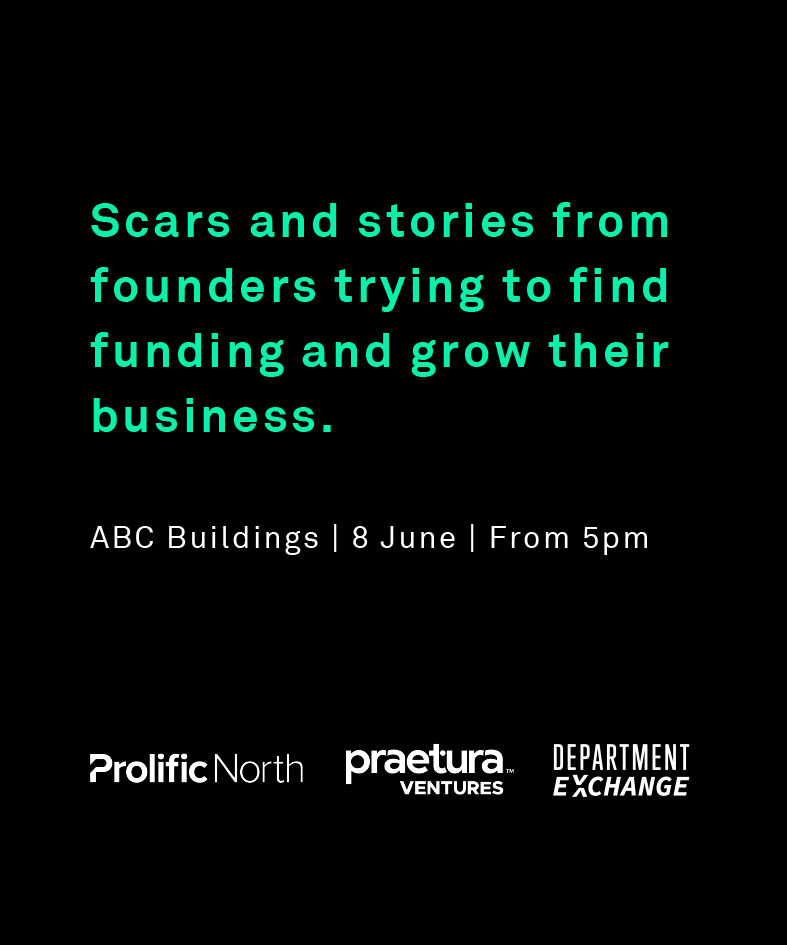 A must-attend event this week in the glorious sunshine on the ABC Roofdeck &amp; Dome.  Hosted by <a href="/ProlificNorth/">Prolific North</a> | <a href="/DepartmentUK_/">Department</a> | The Start Up Factory and <a href="/praetura_ven/">Praetura Ventures •</a>  

eventbrite.co.uk/e/founder-fck-…  

#prolificnorth #startups #manchesterstartup #stjohns #enterprisecity #manchester