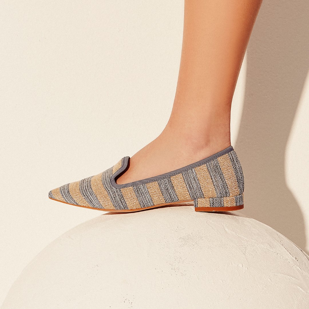 Elevate your shoe game with @micheleloprioreus's new collection of Moroccan-inspired flats. 🖤 The intricate designs and colors are sure to make a statement. 🕌