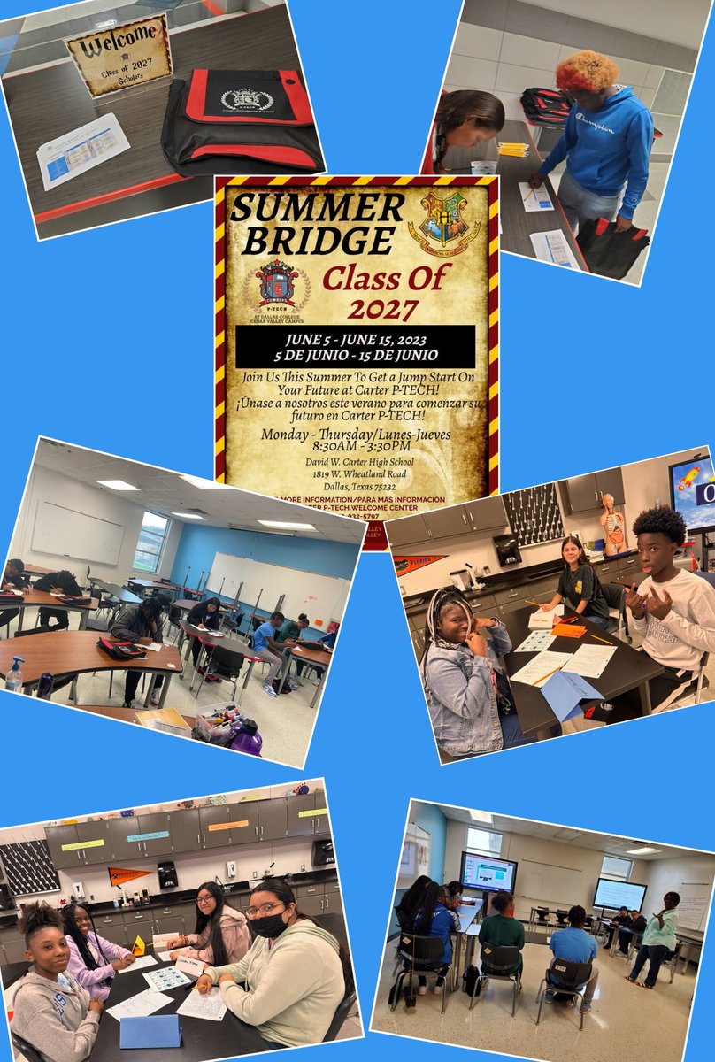 Exciting first day with the Class of 2027 at Summer Bridge Camp! 🕶  🌴
😊 We're so excited to be able to put faces to names! 
#Cohort8
#ClassOf2027
#CarterProud