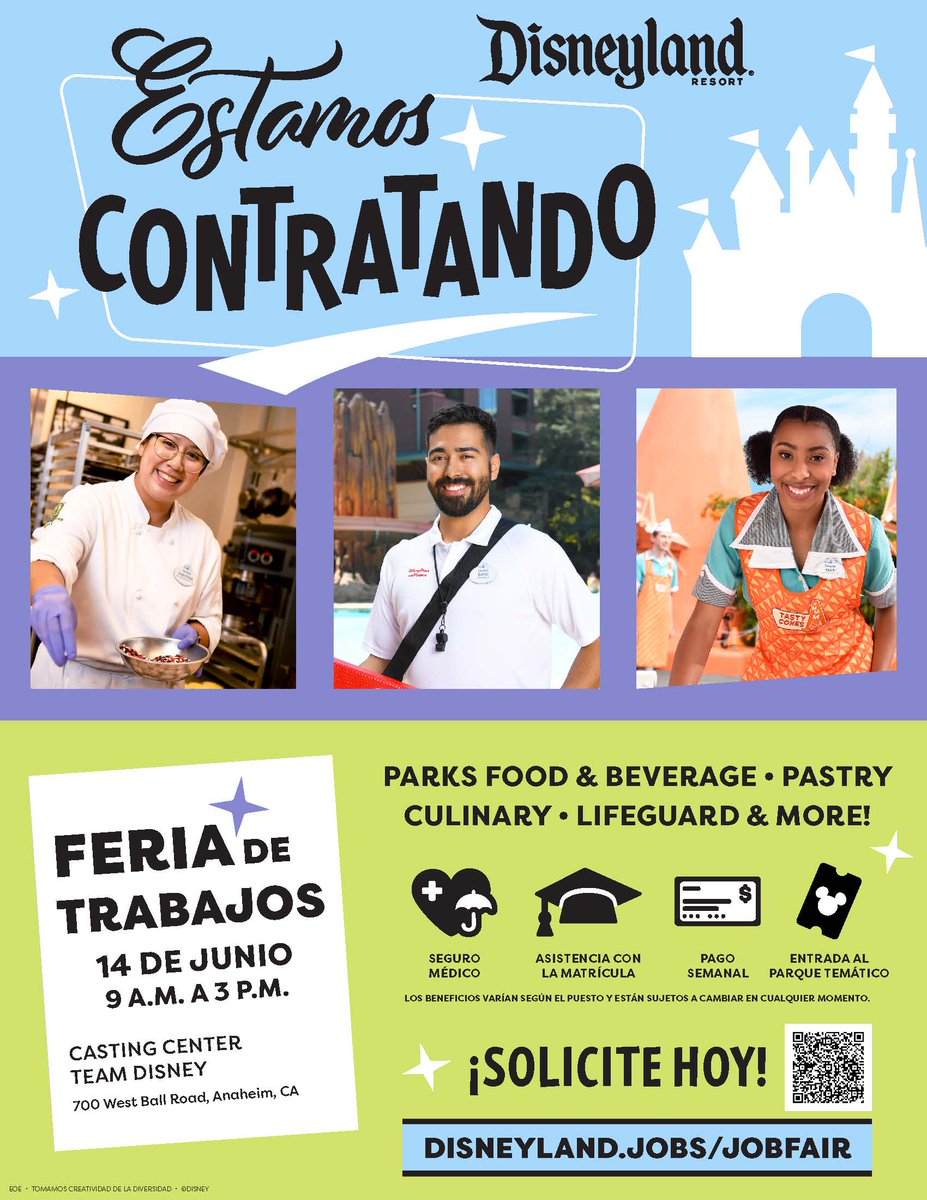 AWConnection's tweet image. Disneyland is hiring! Lots of opportunities.
#jobfair #disneyland #awconnection