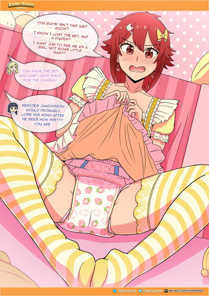 kuma_dasai's tweet photo. Tomo-chan is definitely gonna make Jun acknowledge that she is a girl after he sees this! 

See the full set and wet version early on my Patreon! ~ https://t.co/iZKi3eYECa https://t.co/ZE2txIK1Wm
