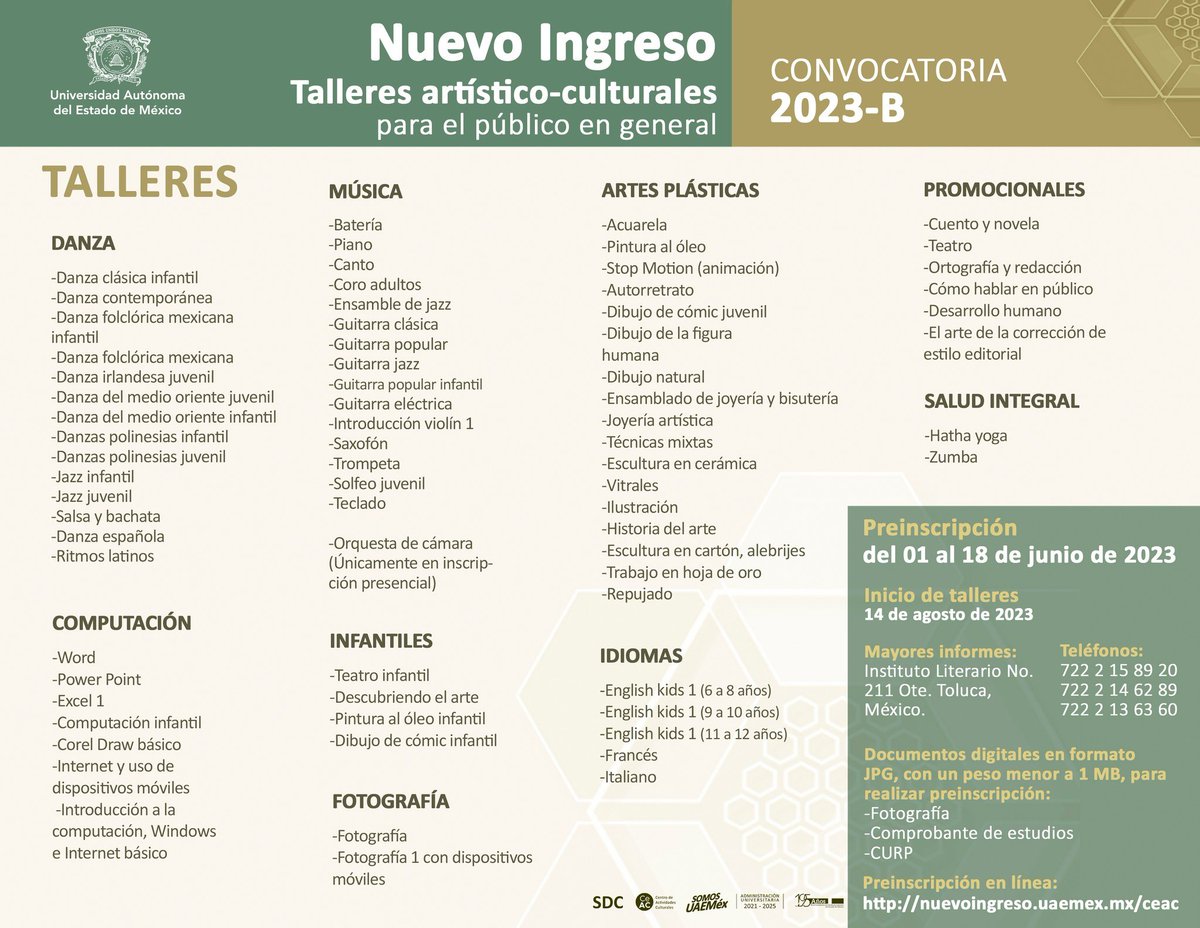 signos997's tweet photo. El verano ya está aquí y los cursos de Centro de Actividades Culturales UAEMéx [https://t.co/Ak79Mc7JEq]
 
sobre cuyas convocatorias nos platica Javier López Castañares en #EntrevistaSignos https://t.co/lUkpvcmlrr