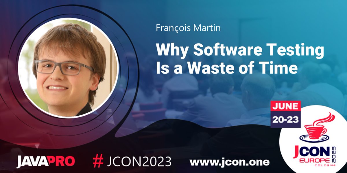 See @fmartin_ at #JCON2023 in Cologne talks about 'Why Software Testing Is a Waste of Time'

Testing software takes up a lot of time in the software development process, often the same…

Get your  free #JUG Ticket: jcon.one

#DevOps #UnitTesting #ContinuousTesting