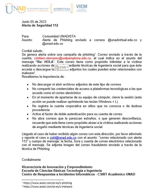 CSIRT Académico UNAD tweet media