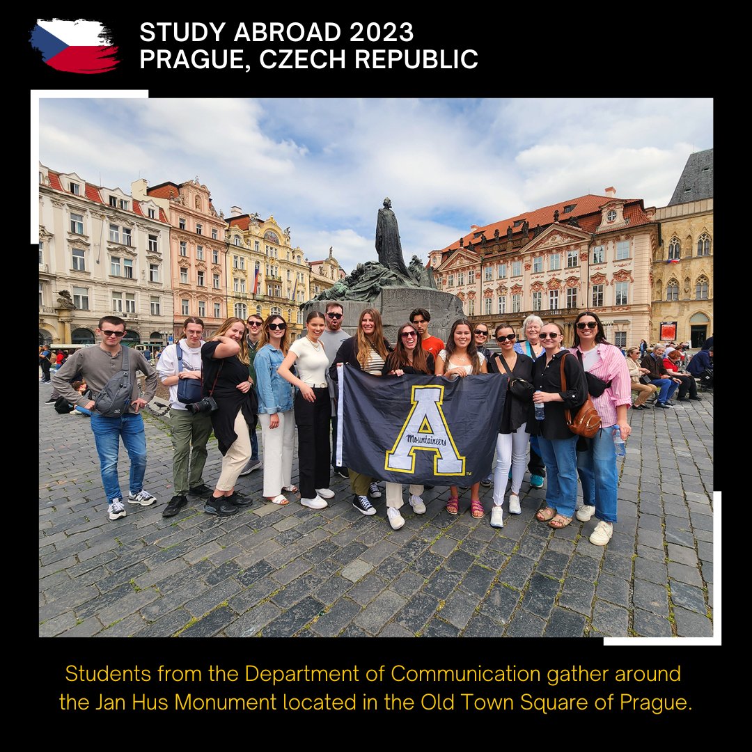 Appstatecomdept's tweet photo. Let's explore Prague & Poland this week with @Appstatecomdept's Study Abroad Program. First stop is Prague, the capital city of the Czech Republic. For more info about #StudyAbroad, visit https://t.co/JJFe7sh41a
#AppState #AppstateFAA #AppStateCOMDept
@appstate @AppStateFAA https://t.co/LEUcPHZRFi
