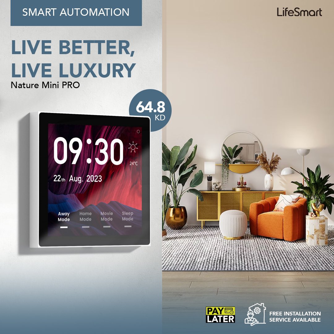 ollzkuwait's tweet image. لحياة أكثر سهولة …تقدم لكم لايف سمارت أجهزة التحكم الذكي 
للمزيد من التفاصيل برجاء زيارة موقع وتطبيق أولز 

For More Easy Living … LifeSmart Provides You With The Smart Automation Devices 
For More Information Please Visit OllZ Application And Website 

#ollz #smart_automation