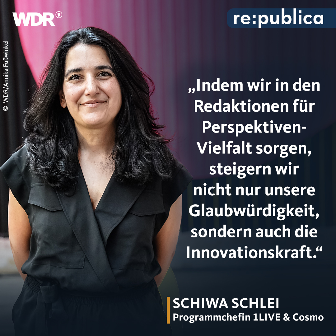 WDR (@wdr) on Twitter photo Die <a href="/republica/">re:publica</a> ist im vollem Gange und <a href="/onlinerin/">Schiwa Schlei</a> Schiwa Schlei, Jörg Schöneborn sowie Dennis <a href="/horn/">Dennis Horn</a> sind vor Ort. Gemeinsam mit den Teilnehmenden diskutierten sie über Themen, wie KI, öffentlich rechtliche Angebote auf Drittplattformen und Vielfalt im Journalismus. #rp23 Die <a href="/republica/">re:publica</a> ist im vollem Gange und <a href="/onlinerin/">Schiwa Schlei</a> Schiwa Schlei, Jörg Schöneborn sowie Dennis <a href="/horn/">Dennis Horn</a> sind vor Ort. Gemeinsam mit den Teilnehmenden diskutierten sie über Themen, wie KI, öffentlich rechtliche Angebote auf Drittplattformen und Vielfalt im Journalismus. #rp23