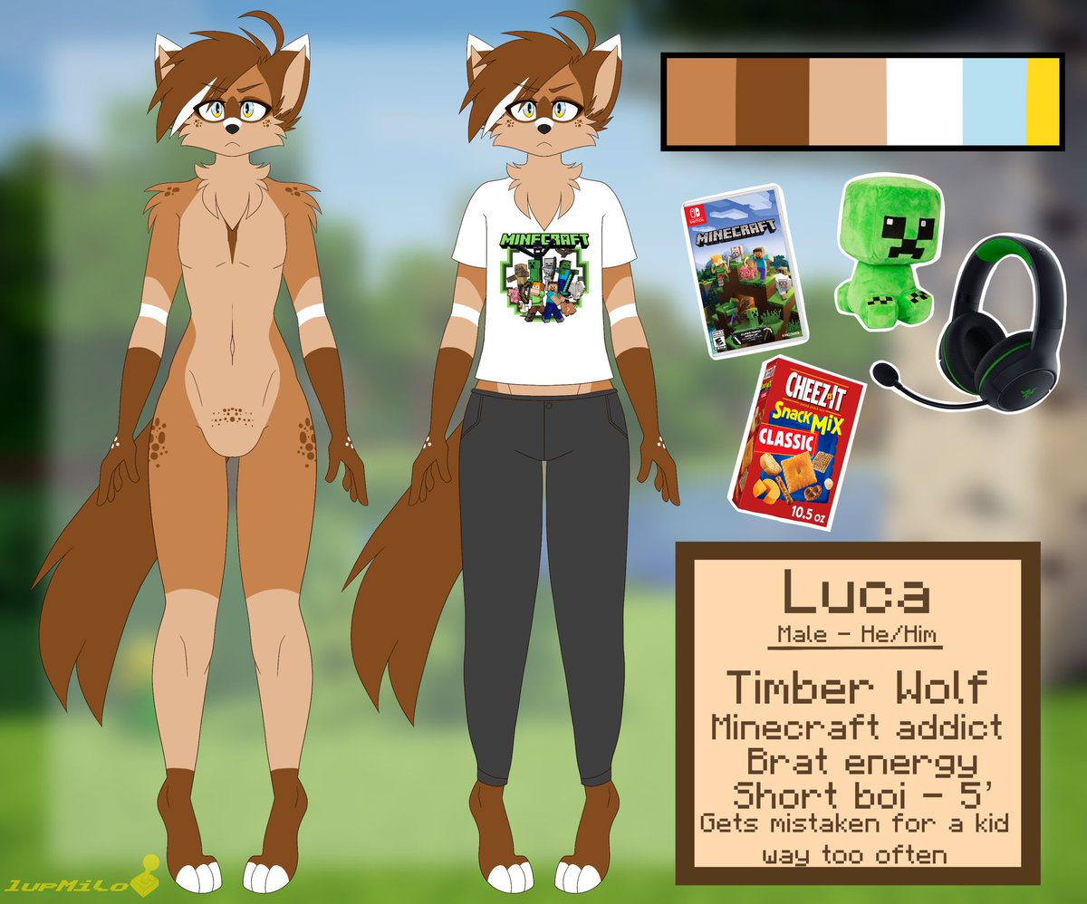 Hey look I made a new character for myself… 🐺

Woof woof