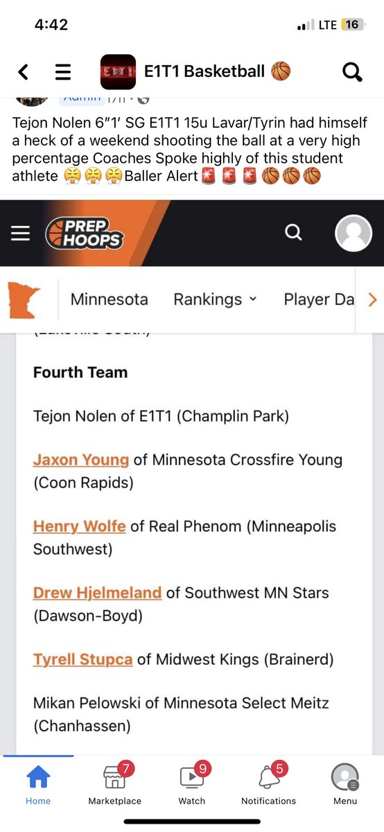 Fourth team