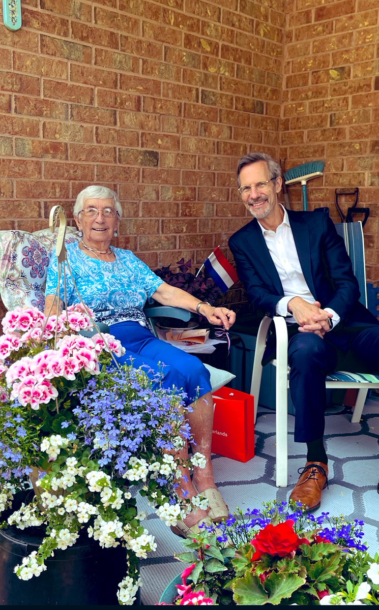 Mrs. Adema & Mr. Idema.

Mrs Adema has her 100th birthday today! Van harte gefeliciteerd!

Like many Dutch, she emigrated to Canada in the 1950’s, coming through Halifax. She and her husband had 13 children, she is taken very well care of by them and her numerous grandchildren.