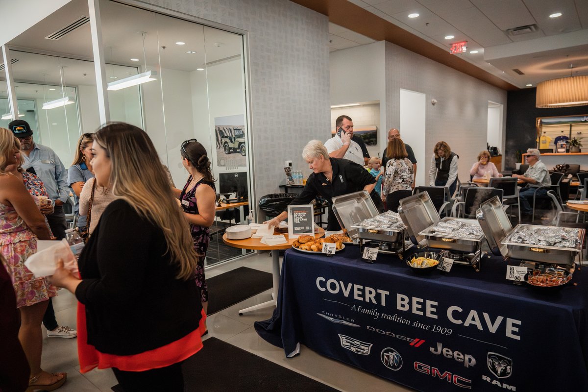 More photos from last week's Grand Opening of the COVERT AUTO MALL OF BEE CAVE! What an exciting time! We hope that you will visit our beautiful new stores soon!

#covert #covertautomallbeecave #beecave #grandopening #buick #gmc #cadillac #chrysler #dodge #jeep #ram #texas #atx